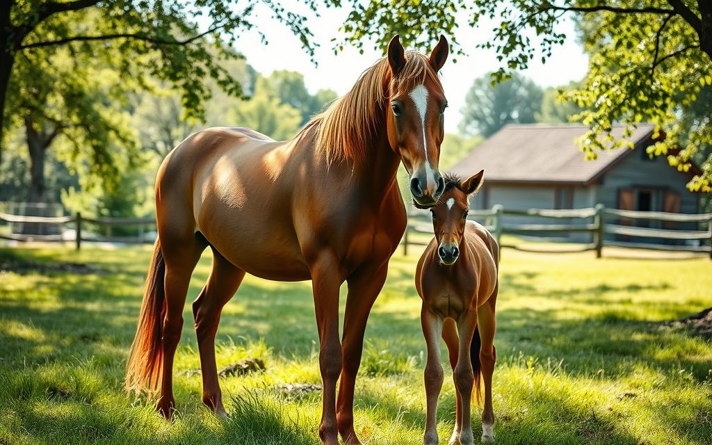 chestnut horse breeding