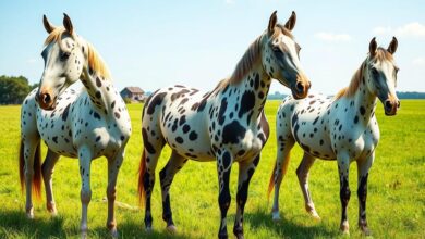 different types of spotted horses