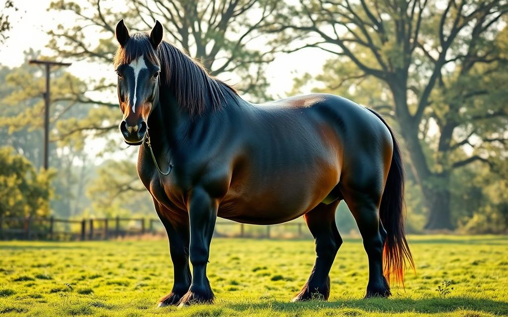 enormous draft horse