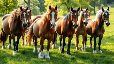 fluffy hooved horse breeds