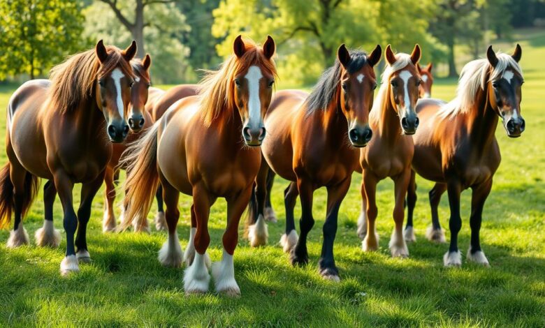 fluffy hooved horse breeds