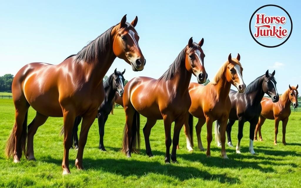 heavy horse weight range of specific large horse breeds