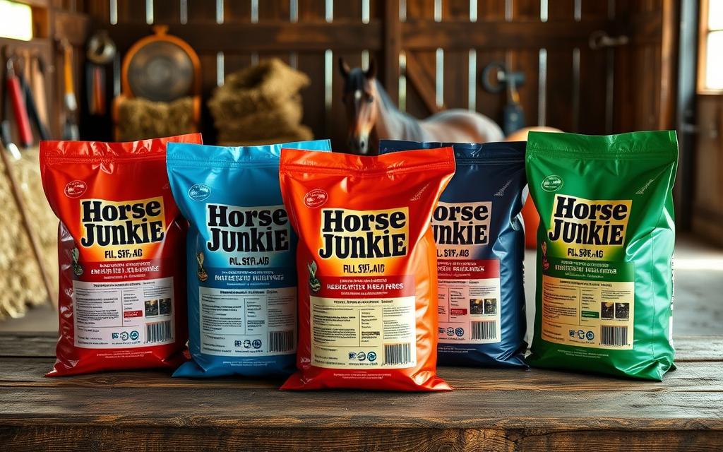 horse feed labels