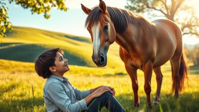 how do horses react to human's crying