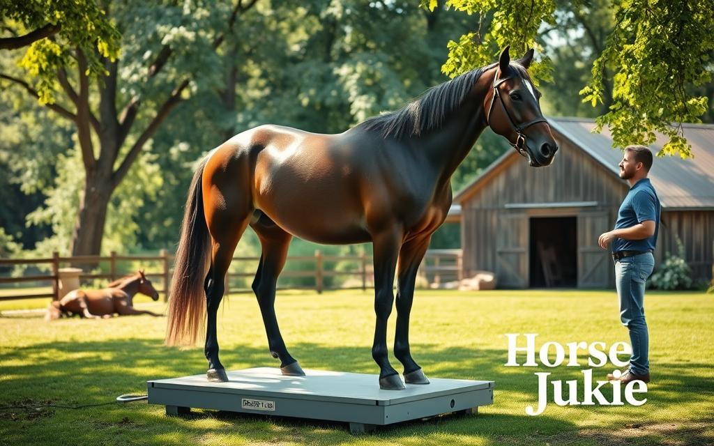 measuring horse weight