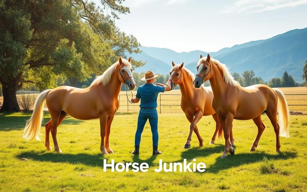 training palomino horses