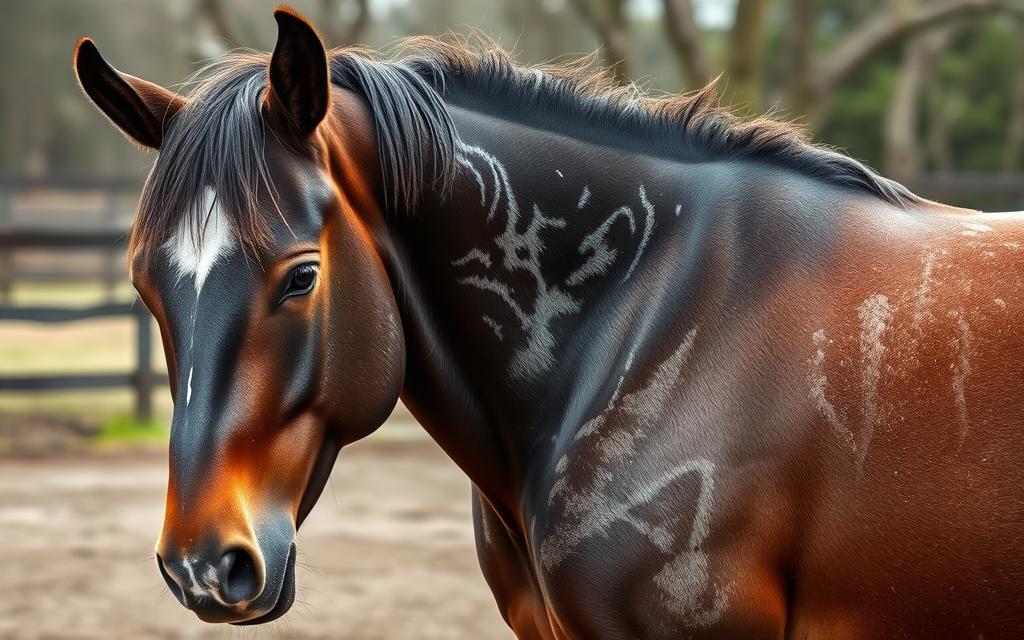 unique sweating in horses