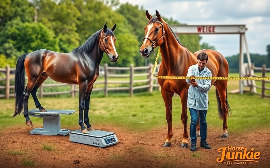 weight measurement techniques for horses